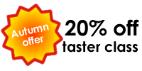 Autumn offer - 20% off taster class